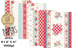 Shabby Chic, Flowers, Papers, Junk Journal Product Image 1