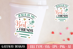 Jesus Is My Best Friends sticker design Product Image 1