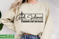 Godfidence SVG / God fidence /Faith SVG /Inspirational SVG Product Image 1
