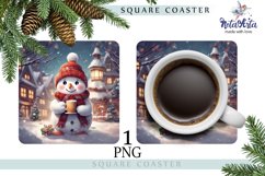 SUBLIMATED STAND WITH A CUTE SNOWMAN Product Image 1