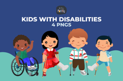 Kids with Disabilities Clipart Product Image 1
