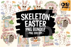 Skeleton Easter PNG Bundle 300 DPI Product Image 1