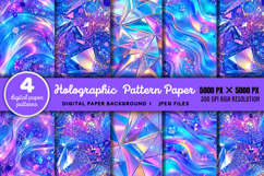 Holographic Pattern Paper JPG Product Image 1