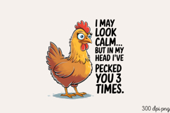I MAY LOOK CALM... BUT IN MY HEAD PNG Product Image 2