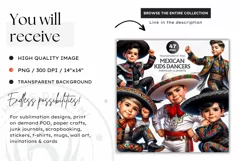 Cute Mexican dancer clipart, kids cinco de Mayo festival Product Image 2