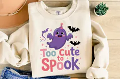 Too Cute to Spook Svg | Halloween Svg | Svg Cut Files Product Image 1