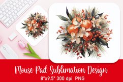 CHRISTMAS ORANGE Mouse Pad Sublimation PNG Product Image 1