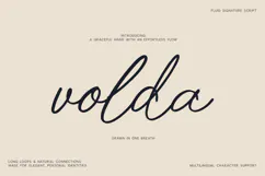 Volda Fluid Signature Script Font Product Image 1