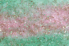 Pink, green, and gold glitter sparkles Product Image 1