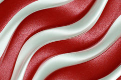 A red and white wavy textured surface Product Image 1