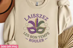 LAISSEZ LES BON TEMPS PNG, Mardi Gras Sublimation PNG Product Image 2