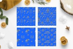 Royal blue and gold digital paper Product Image 3