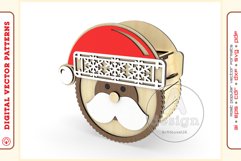 Christmas clutch purse v74 aser cut vector Glowforge file Product Image 1