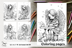 Valentine's Day Angel coloring pages Product Image 1