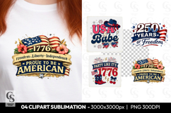Proud to Be American 1776 Patriotic Sublimation PNG Product Image 1