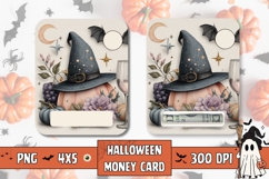 Boho Halloween Gift Card Printable, Money Card Design Product Image 1
