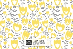 Yellow Tulip Seamless Pattern Product Image 1