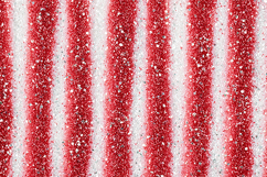 A festive red and white glittery striped background Product Image 1