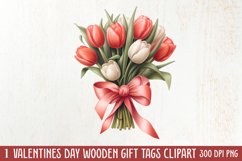 Sweet Valentine Clipart, Watercolor Valentines Day Product Image 1