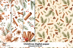 Christmas digital paper, background clipart Product Image 1