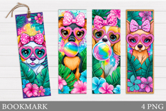 Cute Dog Bookmark Design. Funny Dog Bookmark Sublimation Product Image 1