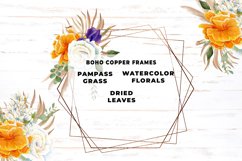 Watercolor Pampas Grass Copper Frames Product Image 1