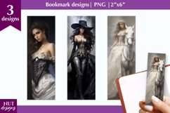 Fantasy bookmark designs, majestic woman bookmark printable Product Image 1