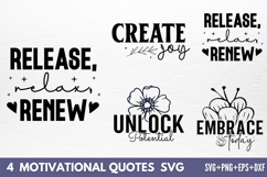 Motivational Quotes Designs SVG Product Image 1
