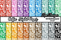coffee digital papers, Coffee pattern, Coffee background Product Image 1