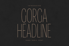 Gorga Headline Modern Sans Serif Font Product Image 1