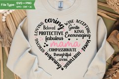 Mama Heart Shape SVG | Mother&#039;s Day Heart SVG PNG Product Image 1