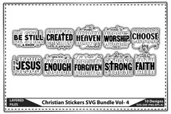 Christian Stickers SVG Bundle Product Image 1