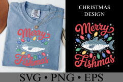 Merry Fishmas Svg | Christmas svg | Shirt Svg Product Image 2
