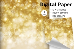 Snowflake Bokeh Sparkle Christmas Background Backdrop_8 Product Image 1