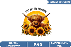 You Are My Sunshine Sublimation, Funny Animals Png Product Image 1