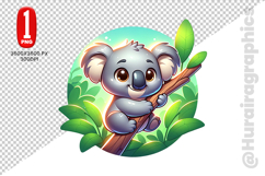 Cute Koala Clipart - PNG File Product Image 2