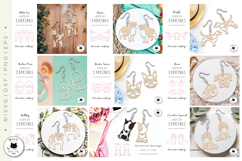 Dog Earrings Laser Cut Big Bundle | Laser Cut Earring Bundle Product Image 2