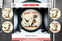 Spooky Saurus Car Coaster Product Image 1