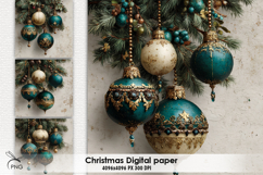 Christmas digital paper, background clipart Product Image 1