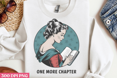 One more chapter PNG, Reading Books Sublimation PNG Product Image 2