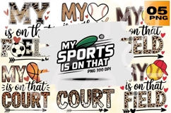 My Heart Is On That Field &amp; Court PNG Bundle 5 Product Image 1