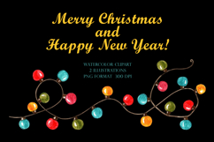 Retro Christmas garland illustrations. Product Image 1