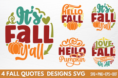 Fall Quotes Designs SVG Product Image 1