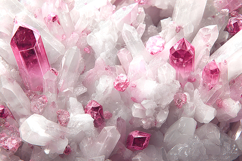 Pink Crystal Cluster Background Sparkling Gem Texture Product Image 1