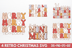 Retro Christmas Tshirt SVG Product Image 1