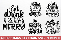 Christmas Keychain SVG Product Image 1