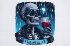 Funny Halloween Sublimation, Funny Halloween Skeleton Product Image 1