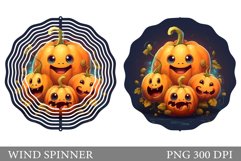 Cute Pumpkins Spinner Sublimation. Halloween Spinner Design Product Image 1