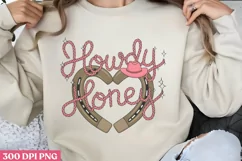 Howdy honey PNG, Retro Valentine PNG Product Image 1