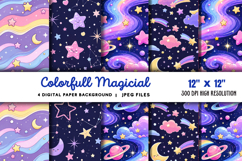 Colorful Magical Digital Background JPG Product Image 1